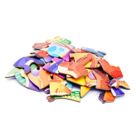 Puzzle Magnetic Dinozauri Mieredu - Creativitate - imagine 5