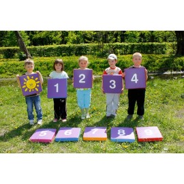Pătrate Spumă cu Numere Moje Bambino | Set 10 Bucăți - imagine 2