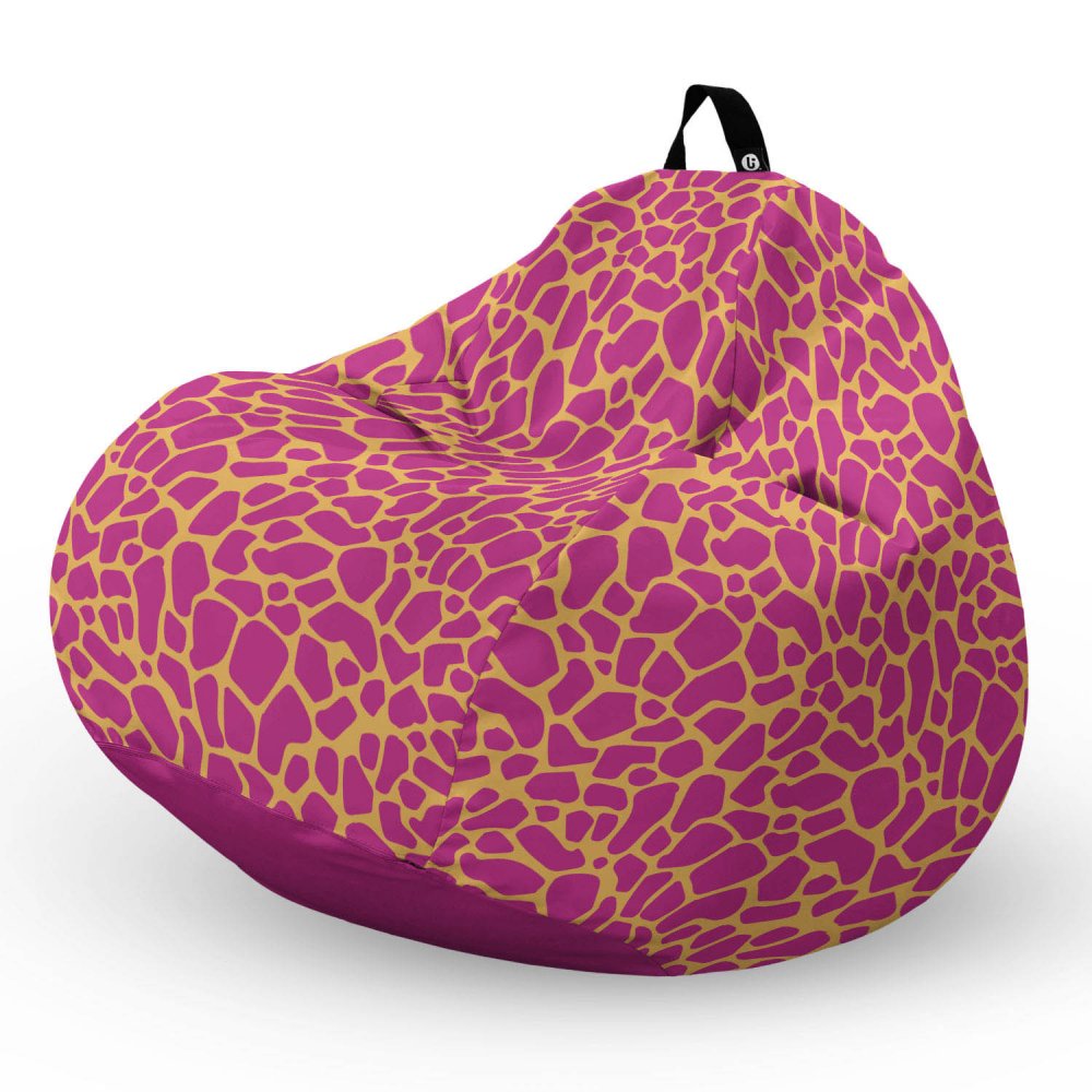 Fotoliu Puf XL Giraffe Pink, Updeco - imagine 5