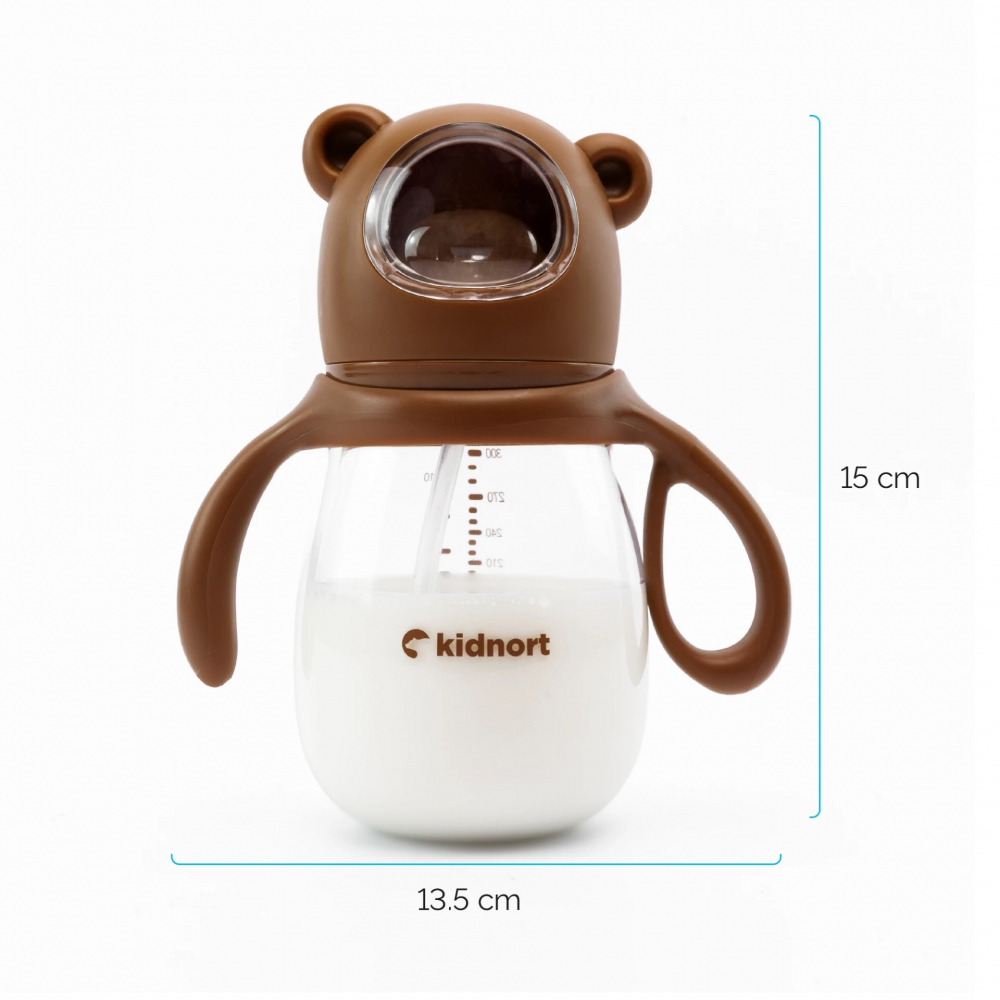 Biberon Anti-Colici Kidnort 300ml, de la 6 luni