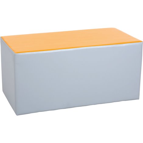 Puf Taburet Moje Bambino Gri-Orange Confortabil