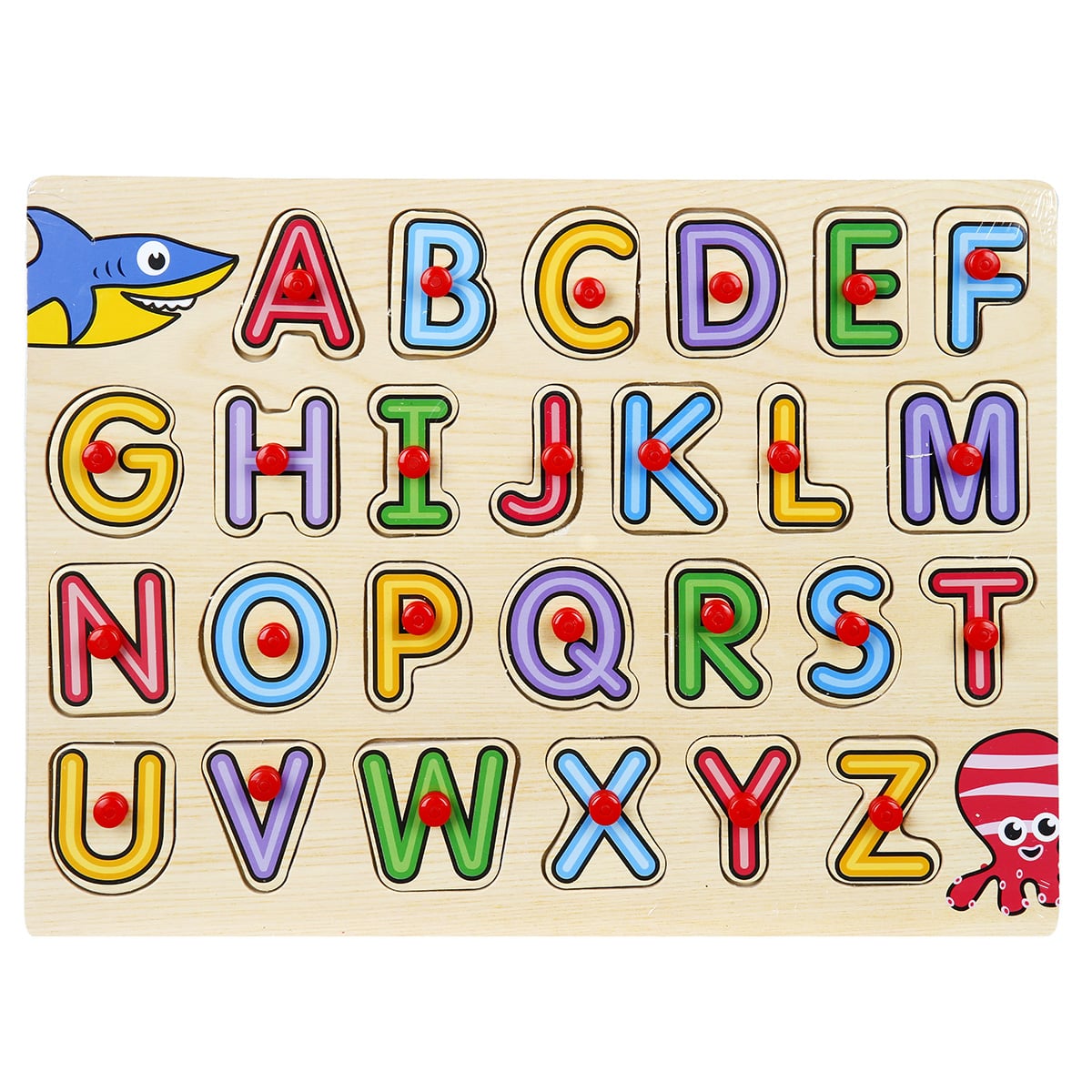 Puzzle Alfabet Lemn Sunman, 26 Piese Educativ