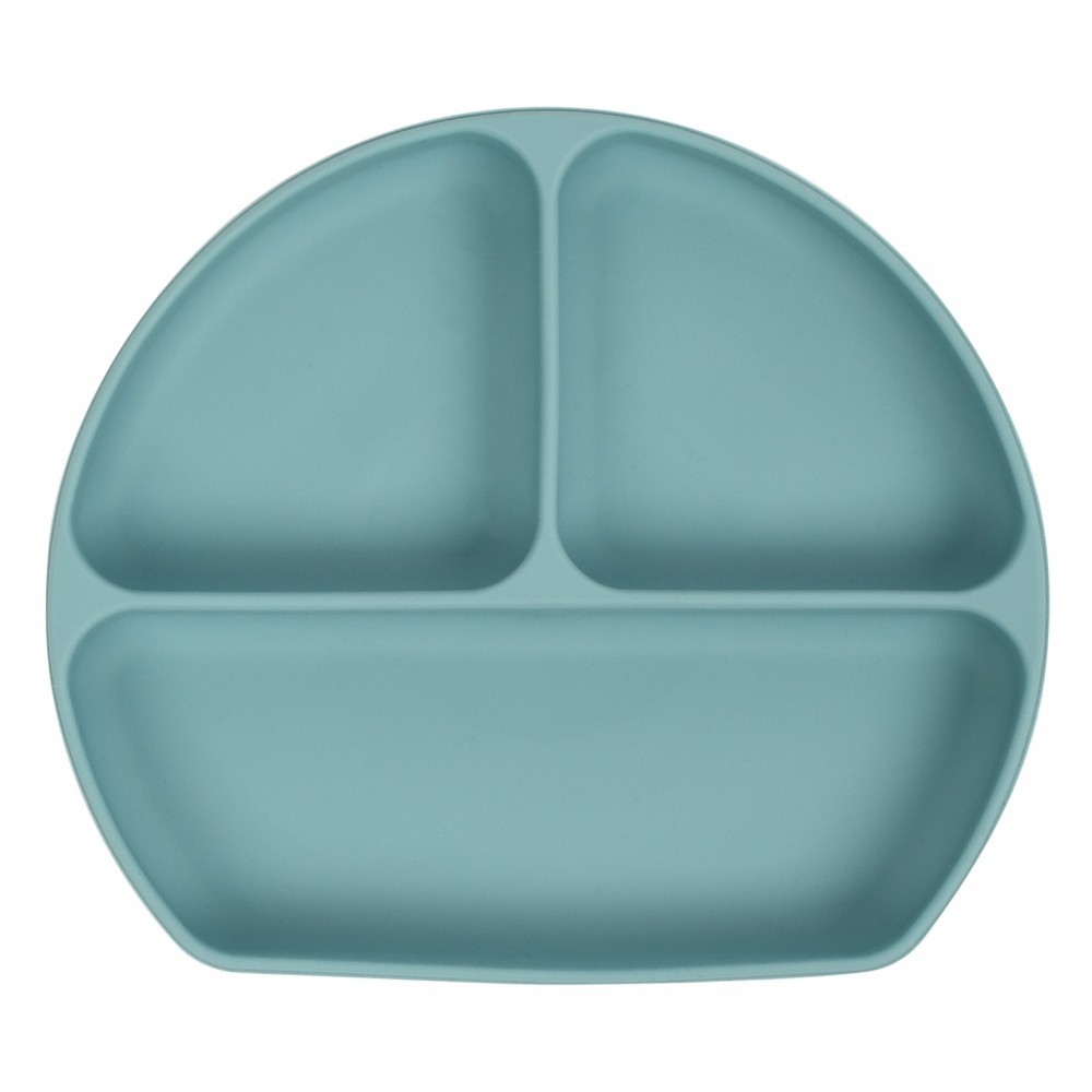Farfurie SeviBebe silicon cu ventuza, Albastru - imagine 3