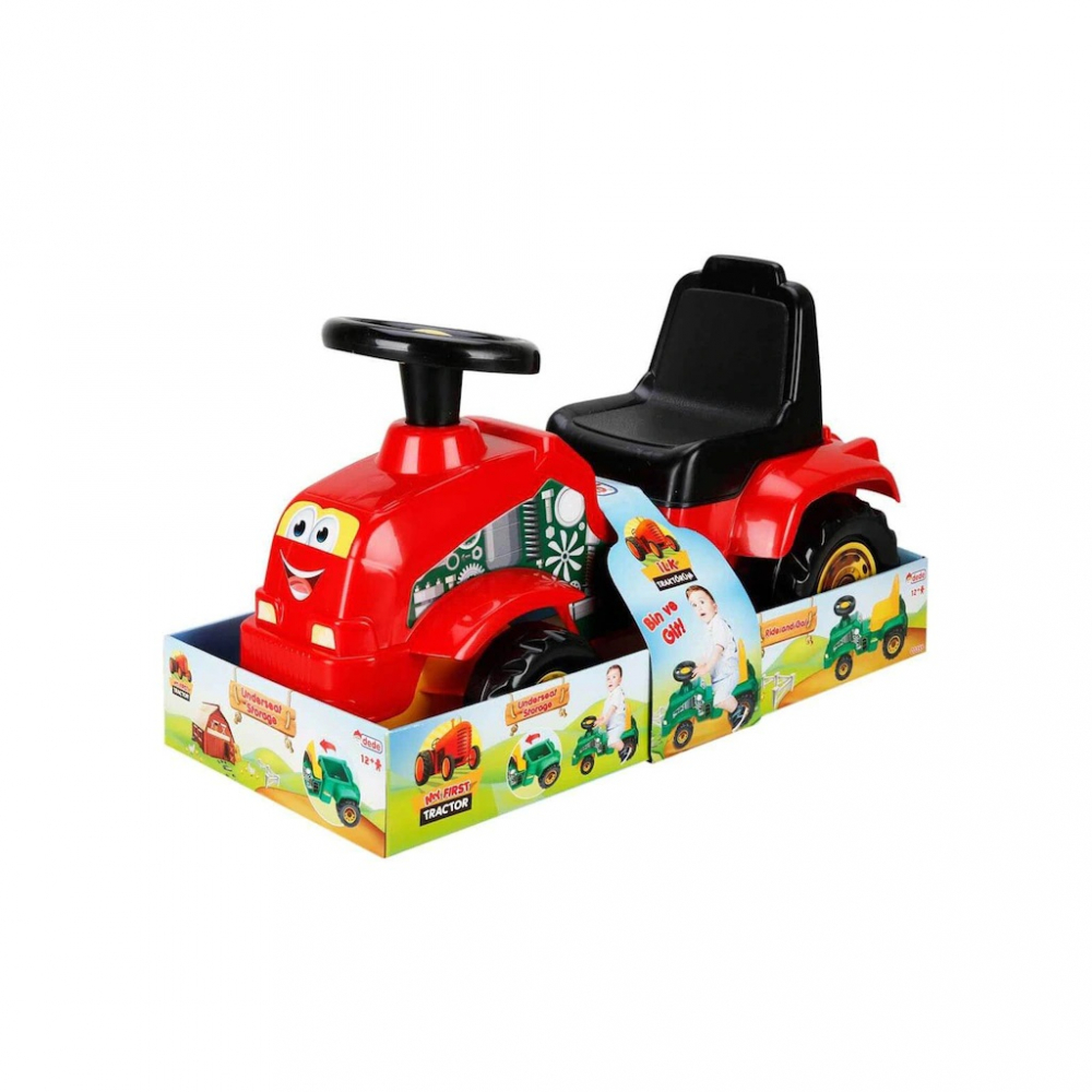 Tractor Dede Rosu pentru copii 12m+ | Jucărie educationala - imagine 4