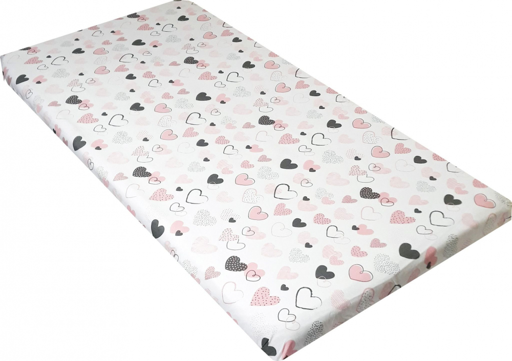 Lenjerie Patut Nichiduta Little Hearts, 4 Piese