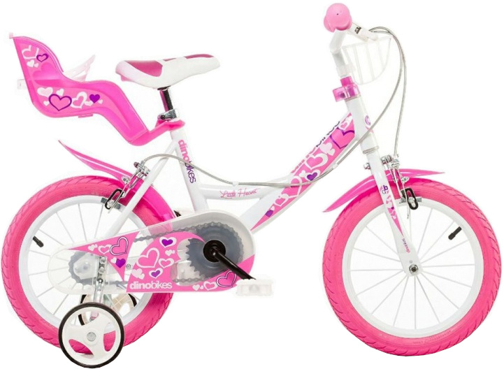 Bicicleta Dino Bikes 14 inch cu Roti Ajutatoare