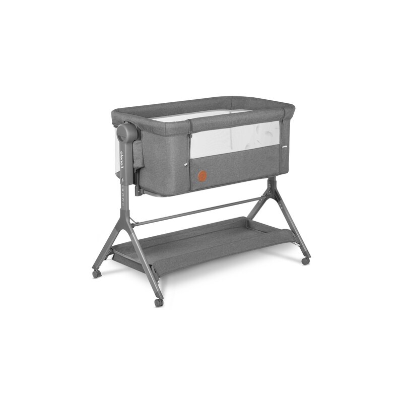 Patut Co-Sleeper Lionelo Leonie Plus Pliabil Gri - imagine 3