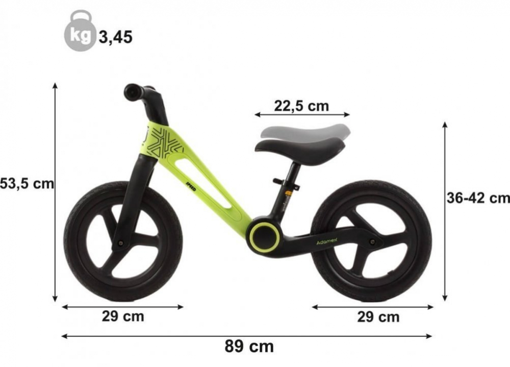 Adamex Speed M8 - Bicicletă Echilibru Pliabilă - imagine 2