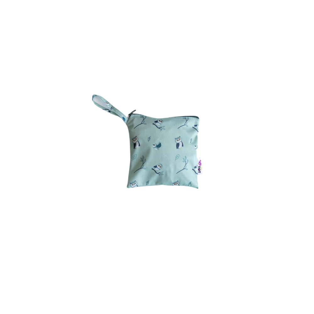 Baveta cu maneci si ventuze Bufnite Tidy Tot - imagine 2