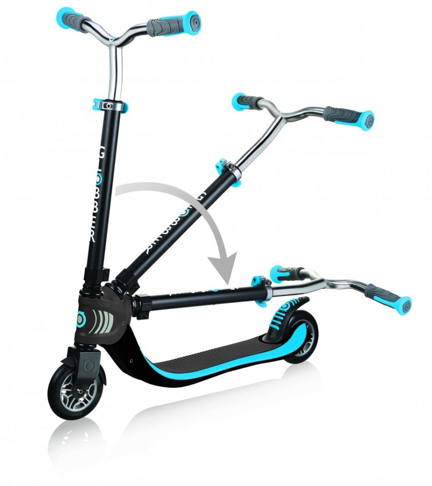 Trotineta Globber Flow 125 Albastră | Pliabilă 100kg - imagine 5