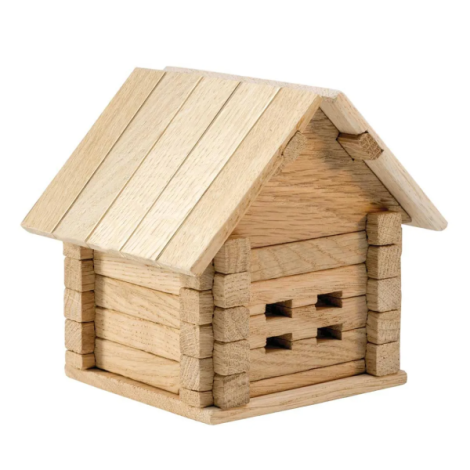 Set constructie lemn Pusculita Igroteco 37 piese - imagine 3