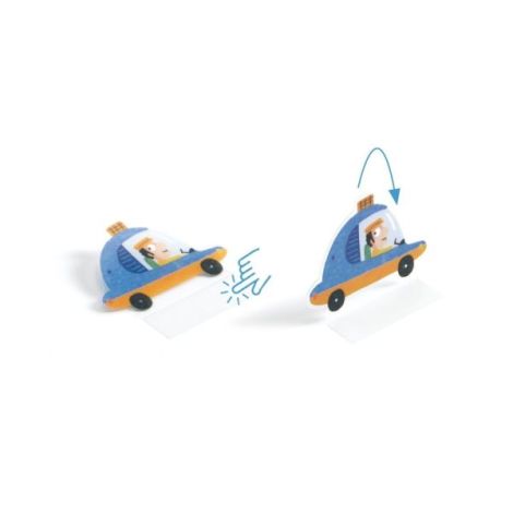 Djeco Stickere Reutilizabile 3D Masini - imagine 4