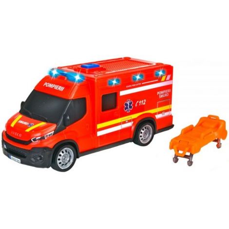 Dickie Toys Ambulanță Iveco cu Lumini și Sunete