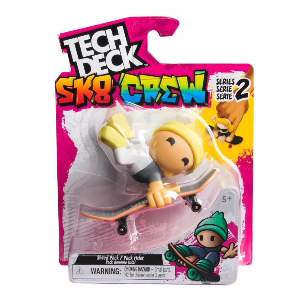 Tech Deck Sk8 Crew Pachet Placă + Figurină 9.6cm