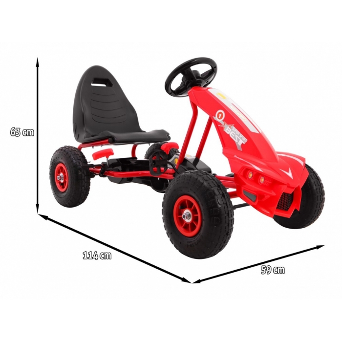 Gokart Champion Rosu | Kart Pedale Copii 3+