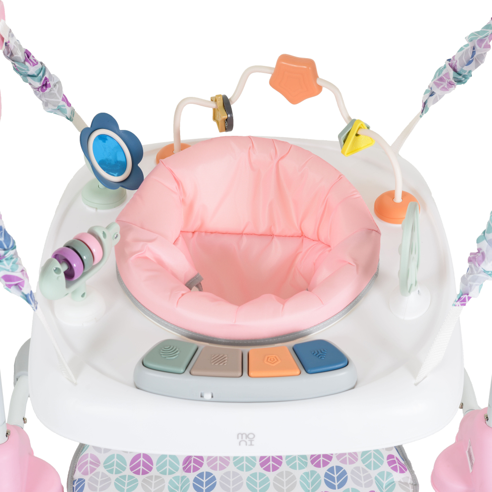Jumper Moni Hop Roz Rotativ 360° cu Panou Muzical - imagine 3