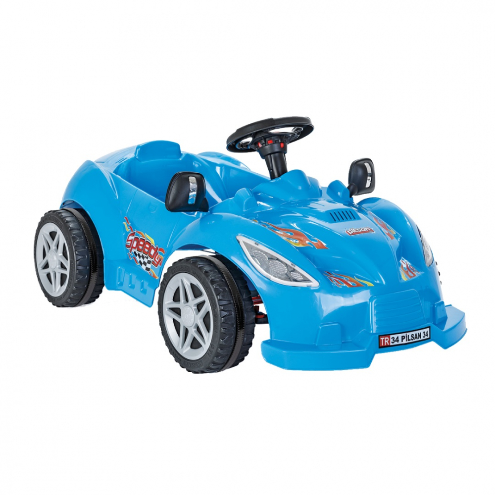 Masinuta cu pedale Pilsan Speedy Car Blue - imagine 3