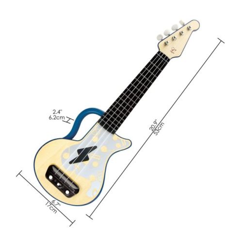 Hape Ukulele din Lemn cu Lumini - Află să cânți - imagine 7