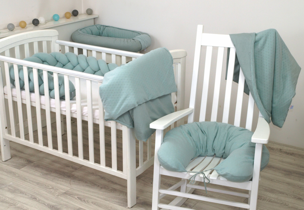 Suport dormit Babynest Amy 70x45 cm, reversibil, tricot - imagine 4