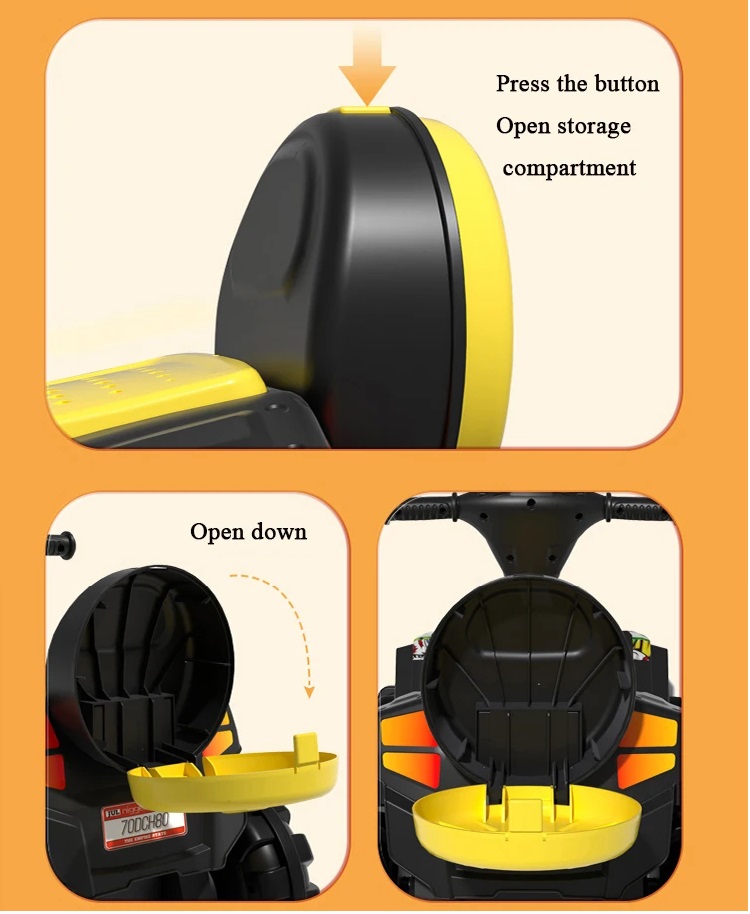 ATV Electric Nichiduta Race Yellow 35W, Piele - imagine 2