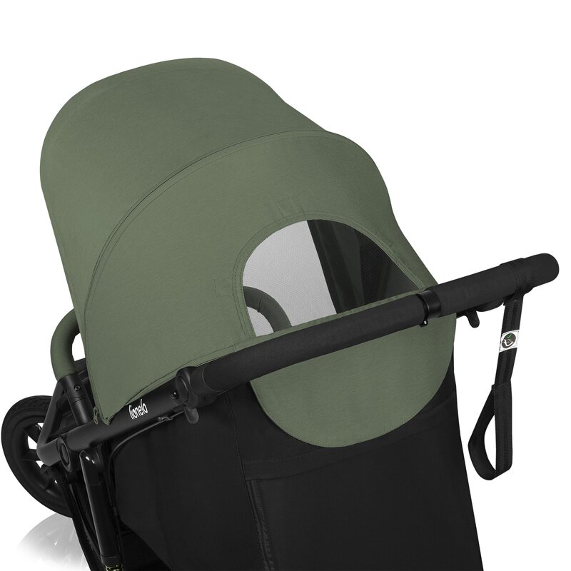 Carucior Sport Lionelo Azura, Pliabil, Verde - imagine 7