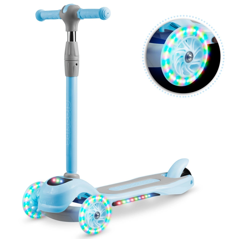 Trotineta Ricokids Piko Albastru | Roti LED, Reglabila - imagine 9