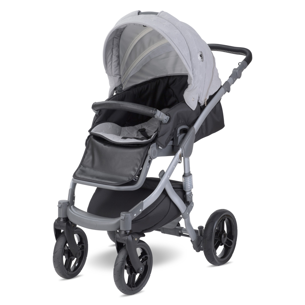 Carucior 2 in 1 Lorelli Rimini Premium Cool Grey - imagine 3