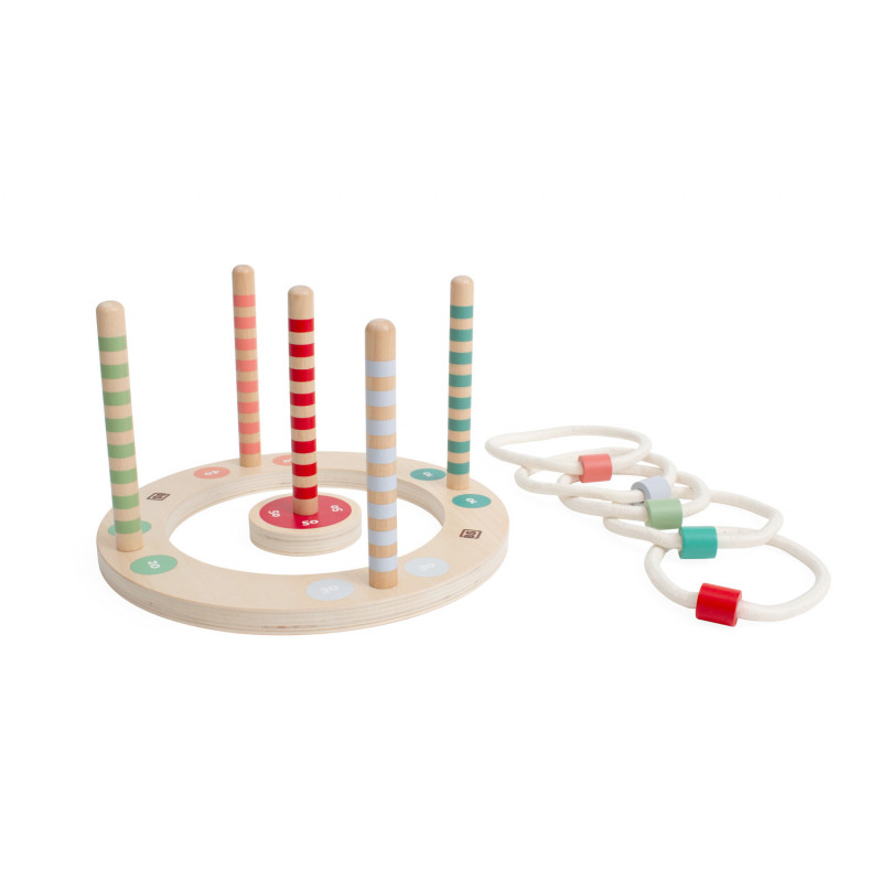 Joc Aruncare Inele Lemn BS Toys - imagine 6