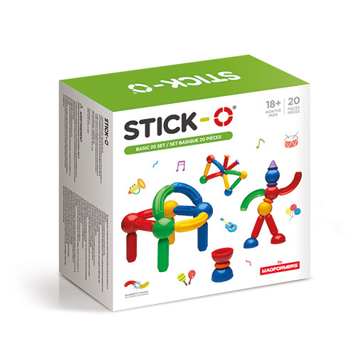 Joc Educativ Stick-O Clicstoys, 20 Piese