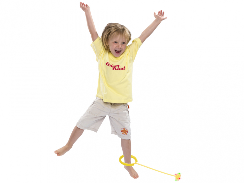 Coardă Sărit Hula Hoop LED Yellow Ikonka