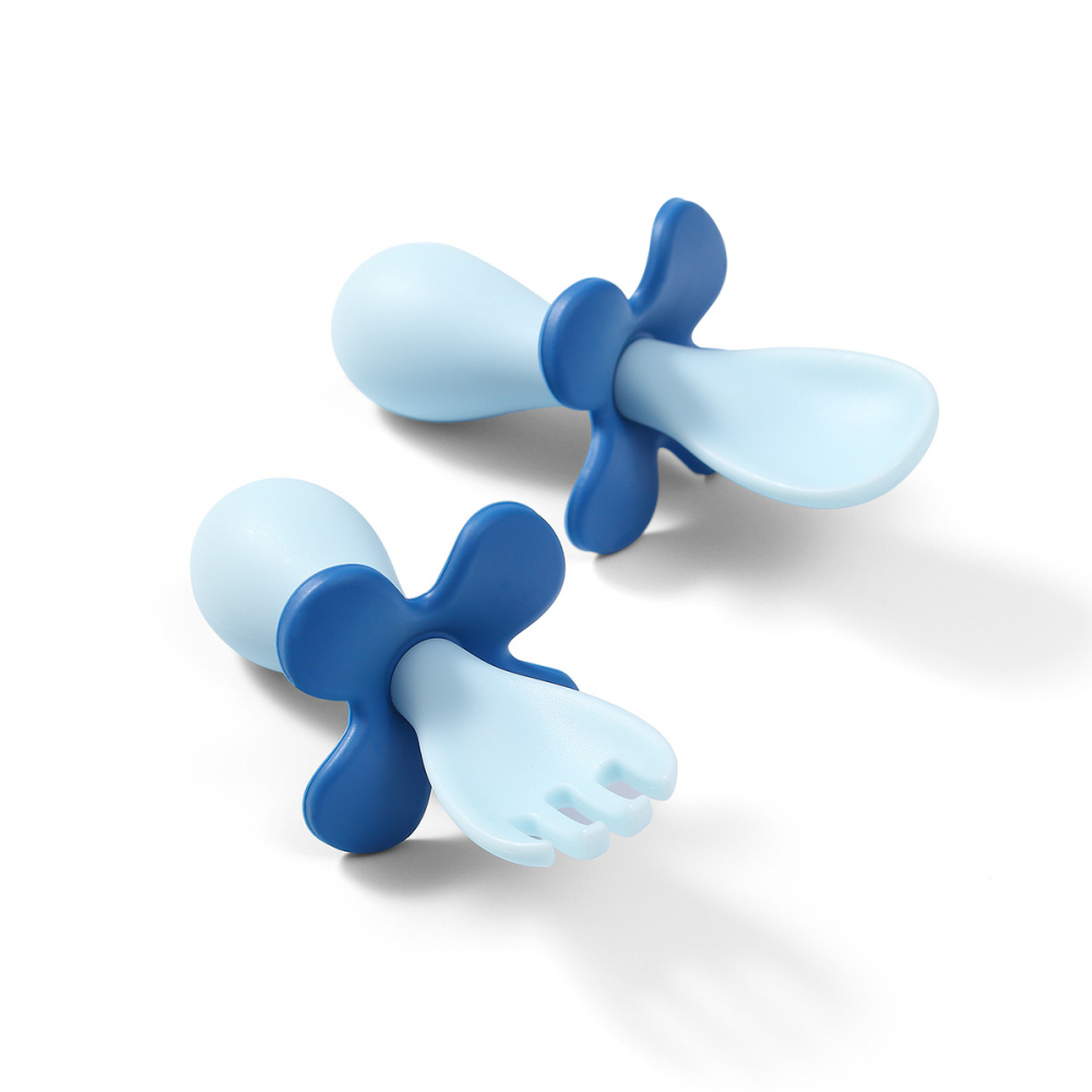 Set Tacamuri Babyono Ergonomice Albastru - imagine 2