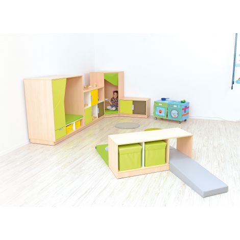 Dulap colt relaxare Artar Moje Bambino cu LED - imagine 9