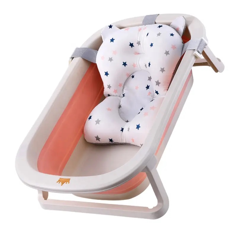 Little Mom Cadita Pliabila Pink cu Hamac, Ergonomica - imagine 4