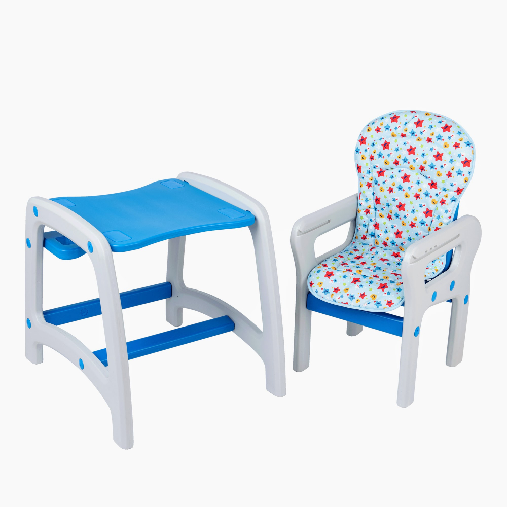 Scaun de masă Eat & Play Albastru | Juju - imagine 7