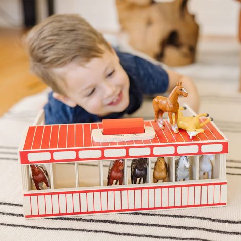 Grajd Portabil 8 Cai Melissa & Doug - imagine 4