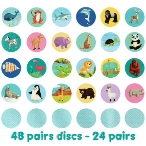 Joc Memorie Animale Boppi | Educativ 48 Piese - imagine 7
