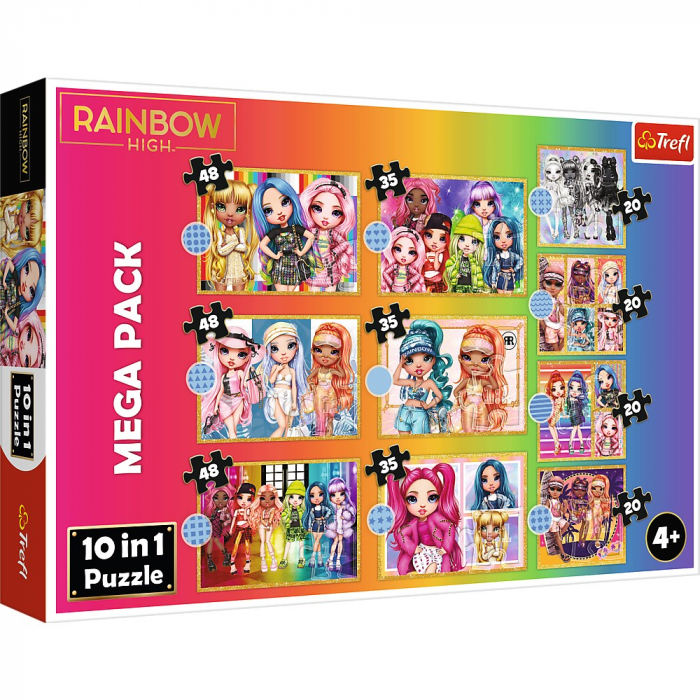 Puzzle Trefl 10in1 Rainbow High | Educativ & Distractiv
