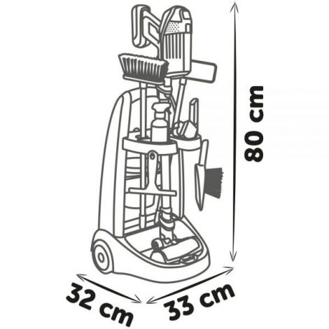 Smoby Set Curatenie cu Aspirator Electronic - imagine 2