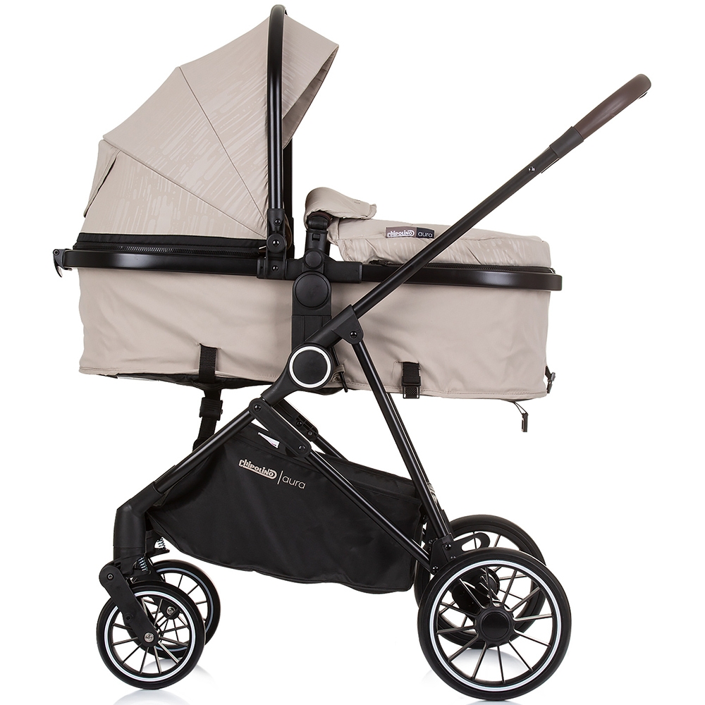 Carucior Chipolino Aura 2 in 1, Macadamia, Reversibil - imagine 5