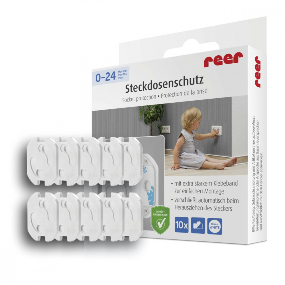Set 10 Protectii Priza Reer - Siguranța Copilului - imagine 8
