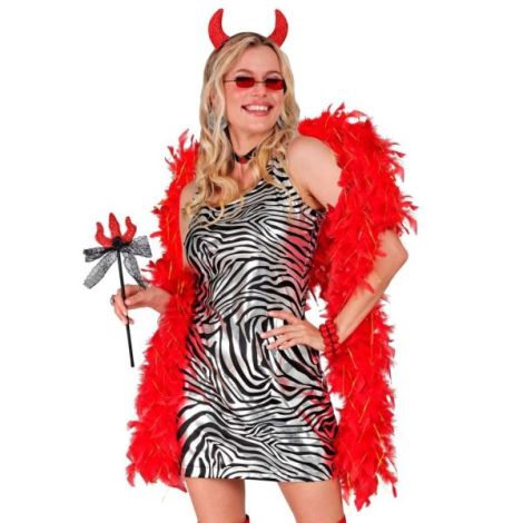 Boa Pene Roșu Widmann - Accesoriu Carnaval - imagine 2