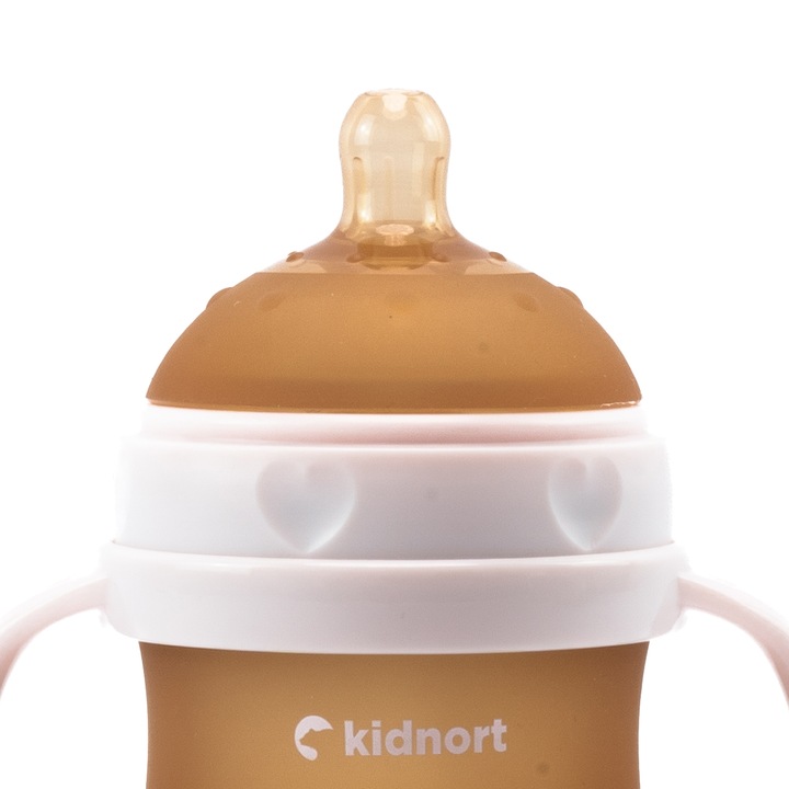 Biberon Anti-Colici Kindnort Eple, 150ml, Pink - imagine 3