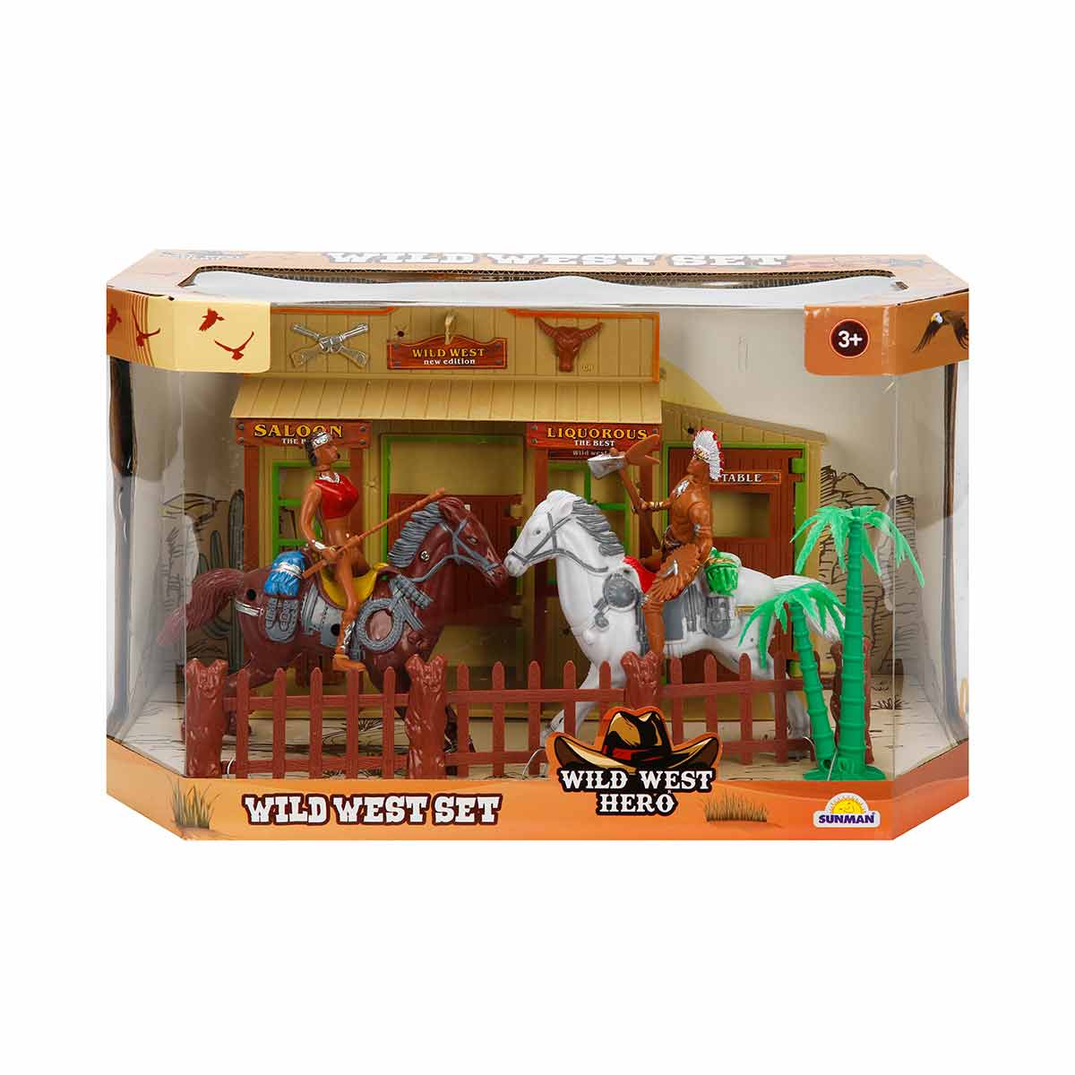 Set Cowboy 2 Figurine Wild West Hero