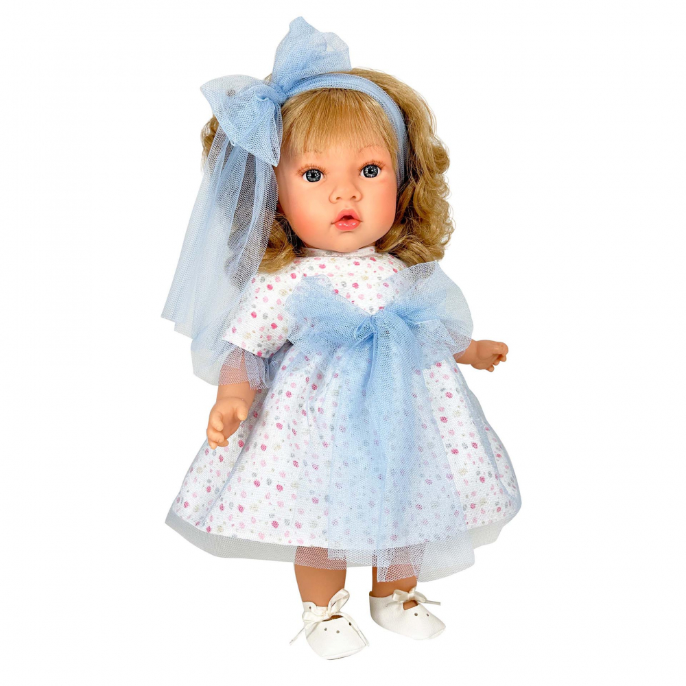 Păpușă Susete 45 cm, Păr Blond, Sunet, Miros Vanilie