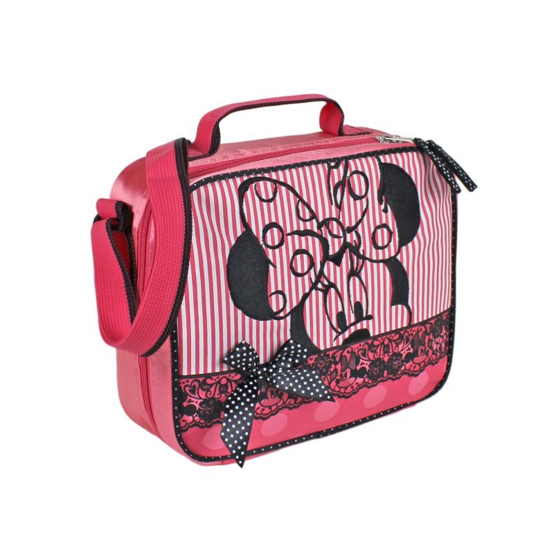 Geantă Prânz Minnie Mouse cu Recipiente și Dantelă - imagine 3