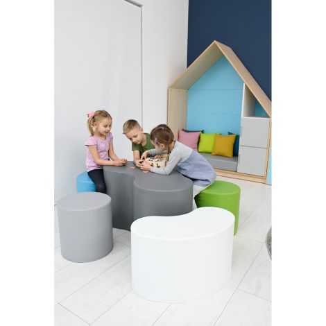 Set Masa si Scaune Puf Moje Bambino | Gradinita - imagine 6