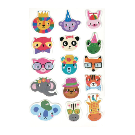 Abtibilduri Pufoase Ooly Party Animals - imagine 3