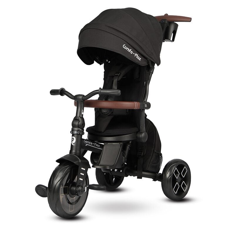 Tricicleta Qplay Comfo Max Ultrapliabilă Negru