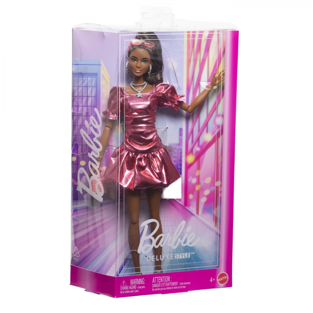 Barbie Deluxe Style Roz Metalizat Mattel