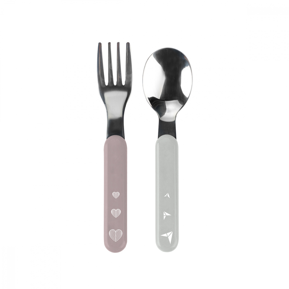 Set tacâmuri Babyono inox, auto-diversificare - imagine 4